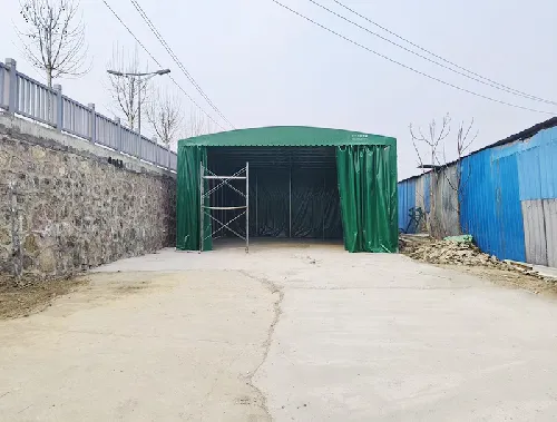 移动伸缩雨仓库大篷