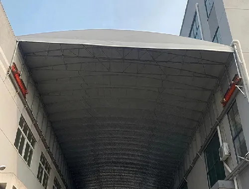 工厂过道电动推拉篷工程